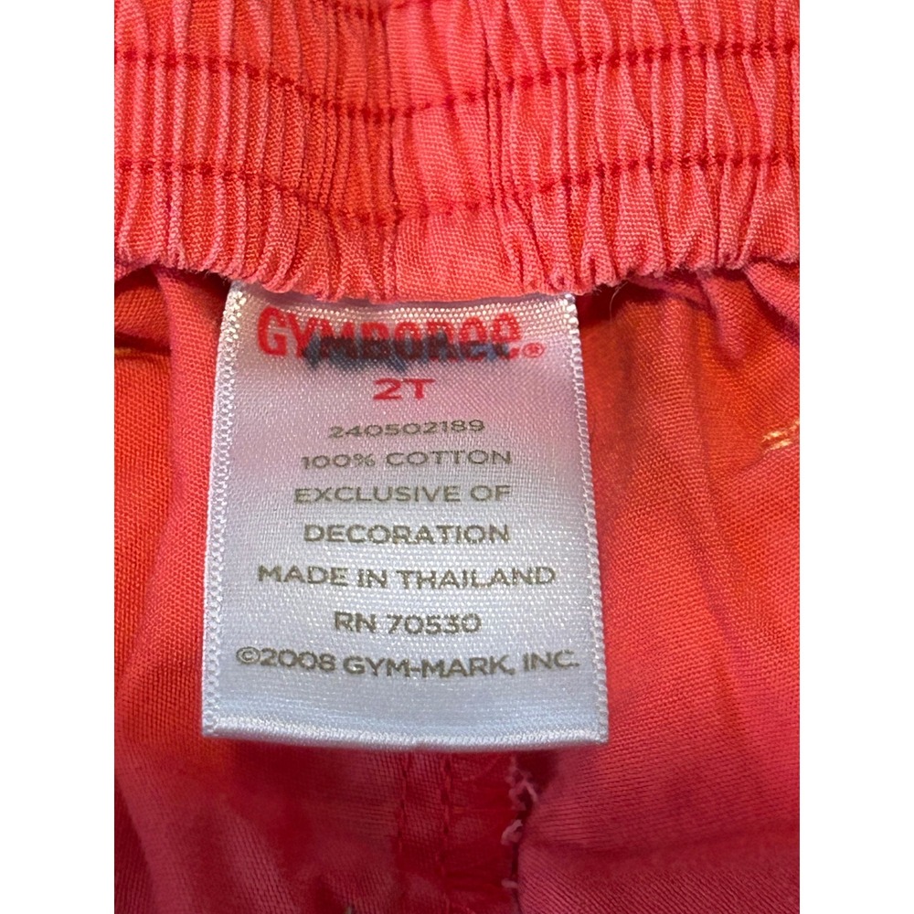 Bb18 Gymboree Girls Coral Pink Butterfly Bubble Shorts Bloomers 2T 2008 vintage - Picture 3 of 3